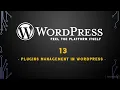 13 Episode - How to Install Plugins in WordPress