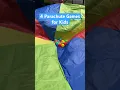 Outdoor Parachute Games for Early Years Children