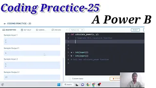 Coding Practice 25 A Power B Nxtwave CCBP