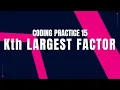 Kth Largest Factor Coding Practice 15 CCBP NxtWave CCBP 4 0 Telugu Python Coding Code Tips