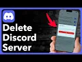 How To Delete A Server In Discord Mobile