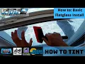 How to Basic Flatglass Install Residential Commercial Window Tinting