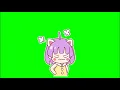 GREEN SCREEN EFFECTS angry chibi girl