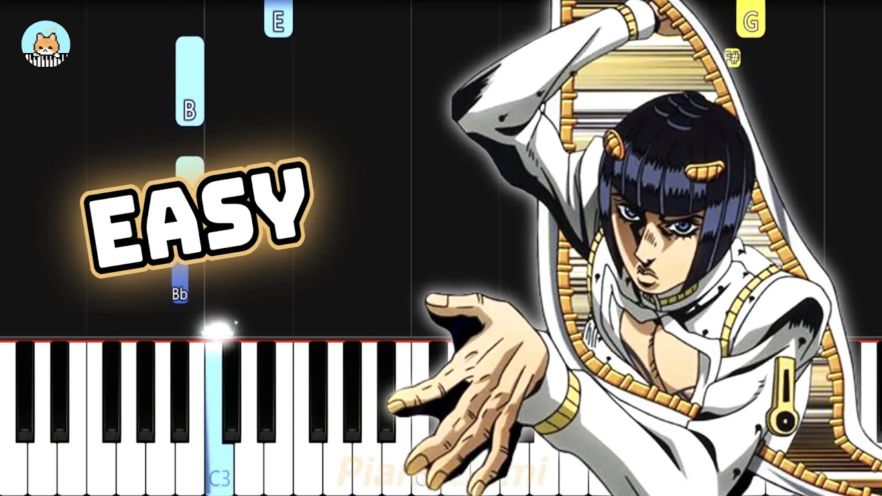 JoJo OP 9 - "Traitor's Requiem" - EASY Piano Tutorial & Sheet Music