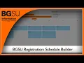 BGSU Registration Schedule Builder Tool