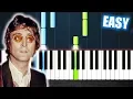 Download Lagu John Lennon - Imagine - EASY Piano Tutorial by PlutaX