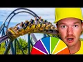 MYSTERY WHEEL Decides Which THEME PARK I Visit - Day 1