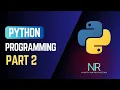 Lecture 2 Python Basics Part 2 Data Science Program Module 1
