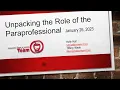 Unpacking the Role of the Paraprofessional
