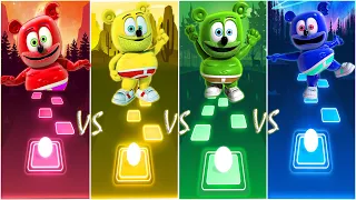 gummy bear with his new colors gummy bear songs tiles hop edm rush 