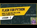How to Link Multiple HTML Pages Using Flask Flask For Python Data To Info