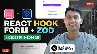 React Hook Form in Login Form - Job Portal App Zod Front-End Validation Ep 22