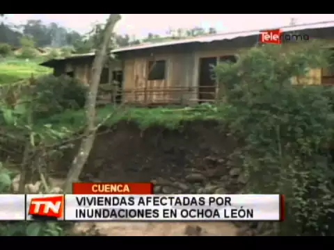 Viviendas afectadas por inundaciones en Ochoa León