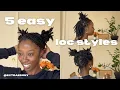 EASY LOC STYLES BEGINNER FRIENDLY PT 2 SHORT STARTER LOCS