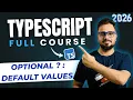 TypeScript Tutorial - Optional Default Parameters