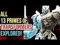 13 Every Primes Of Transformers Origin - The 1st Cybertronians Created To Fight Ultra Evil Unicron