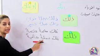اللغة العربية للصف الرابع الابتدائي الدرس السادس اسماء الاشارة 