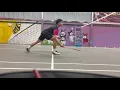 My badminton practice session