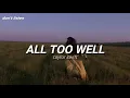all too well (10 minute version) - taylor swift [TRADUÇÃO/LEGENDADO]