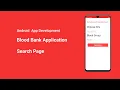 Blood Bank Application In Android Search Page