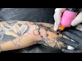 Rosary Tattoo Sleeve in Progress