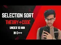 Learn Selection Sort Algorithm Theory Coding Under 10 minutes C by Raviteja