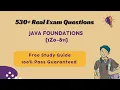 Java Foundations 1Z0-811 Practice Exam Tests 2026 PDF