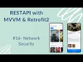 REST API with VM and Retrofit2 - Network security