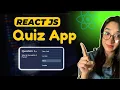 React Project How to Make A Quiz App in React JS Quiz App using HTM CSS and React JS
