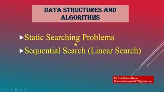 Sequential Search Linear Search in java by Prof Mohsin