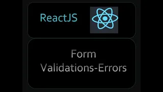 34 Form Validations Errors Basic
