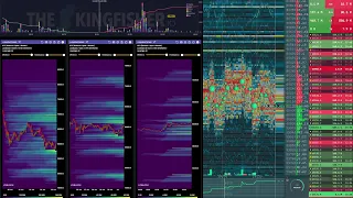 HD Bitcoin Live BookMap + Liquidation HeatMap + KingFisher #bookmap #hyblock #liquidations #bitcoin