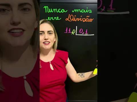 ⚠️ NUNCA MAIS ERRE DIVISÃO COM VÍRGULA!! #euaprendicomamor #aprendermatematica #matemática