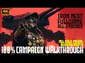 Iron Nest Fullgame - 100 Campaign Walkthrough All Gold Medal Requirements All endings 4k60