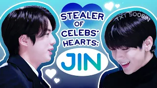 jin stealing celebrities hearts