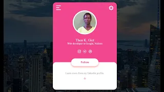 HOW TO MAKE PROFILE CARD USING HTML CSS USER PROFILE DESIGN