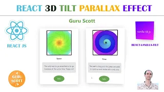 React 3D Vanilla Tilt Effect Tutorial by Guru Scott