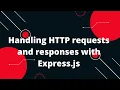 Express NodeJS Tutorial in Hindi Handling HTTP requests and responses with Express js