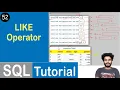 Like Operator in SQL SQL Tutorial
