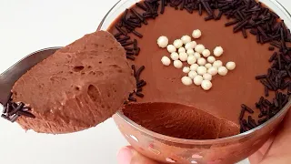 Double mousse au Chocolate mit nur 3 Zutaten - dessert zubereiten leicht gemacht. 