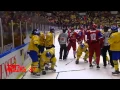 Download Lagu Brawl Sweden U20 vs Russia U20 (Robert Hagg, Jesper Pettersson vs Nikita Zadorov, Andrey Mironov)