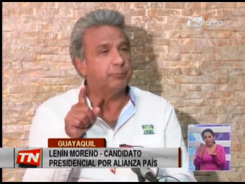 Lenín Moreno está seguro que vencerá a Lasso en las urnas