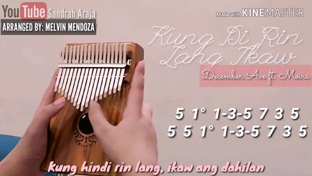 KUNG DI RIN LANG IKAW - December Ave ft. Moira | KALIMBA COVER WITH NUMBERED NOTATION TABS