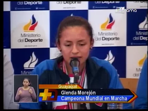 Arribó Glenda Morejón, campeona Mundial de Marcha