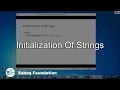 Initialization of Strings Computer Science Lecture Sabaq pk