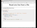 Beginner Perl Maven tutorial 3 7 - read one line