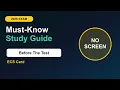 ECS Card 2026 50 Must-Know Topics Before the Test Study Guide
