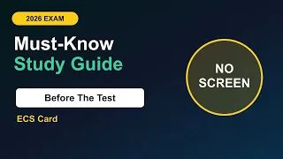 ECS Card 2026 50 Must-Know Topics Before the Test Study Guide