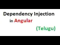 Dependency Injection In Angular in Telugu Angular