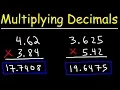 Multiplying Decimals - Basic Introduction